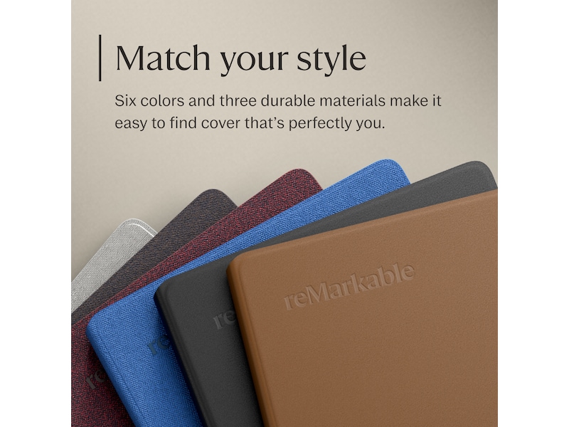 reMarkable Paper Pro Move Book Folio (sort) Tilbehør til digitale notatblokker