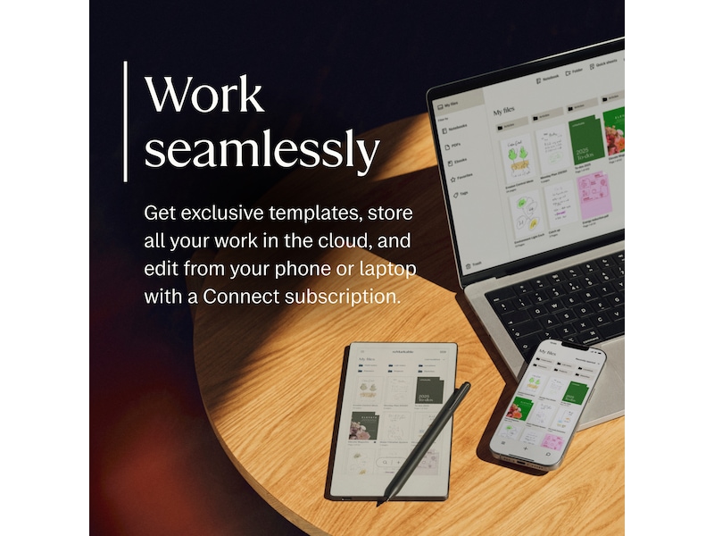 reMarkable Paper Pro 7.3" inkl. Marker Plus & Book Folio (sort skinn) Digitale notatblokker