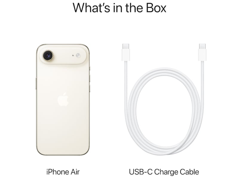 iPhone Air 512GB (lys gull) Mobiltelefoner