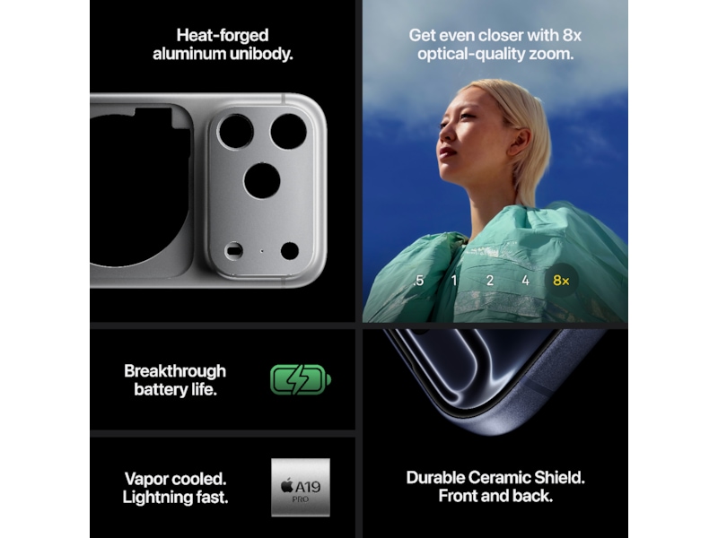 iPhone 17 Pro Max 1TB (sølv) Mobiltelefoner