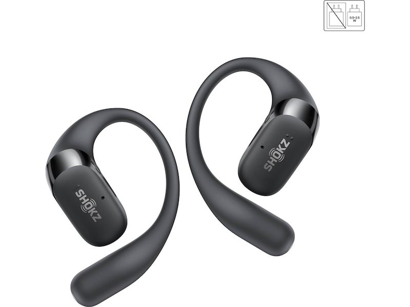 SHOKZ OpenFit 2 åpne ørepropper (sort) Ørepropper