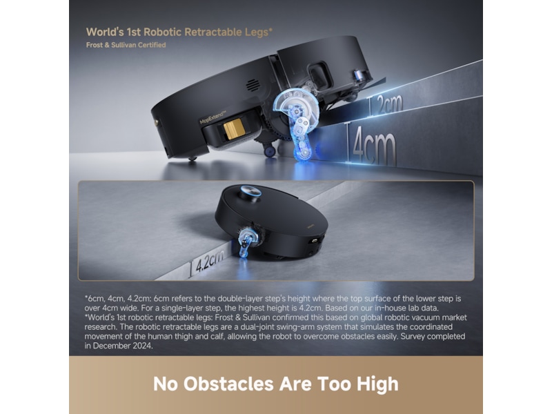 Dreame Aqua10 Ultra Track Complete Robotstøvsuger (sort) Robotstøvsugere