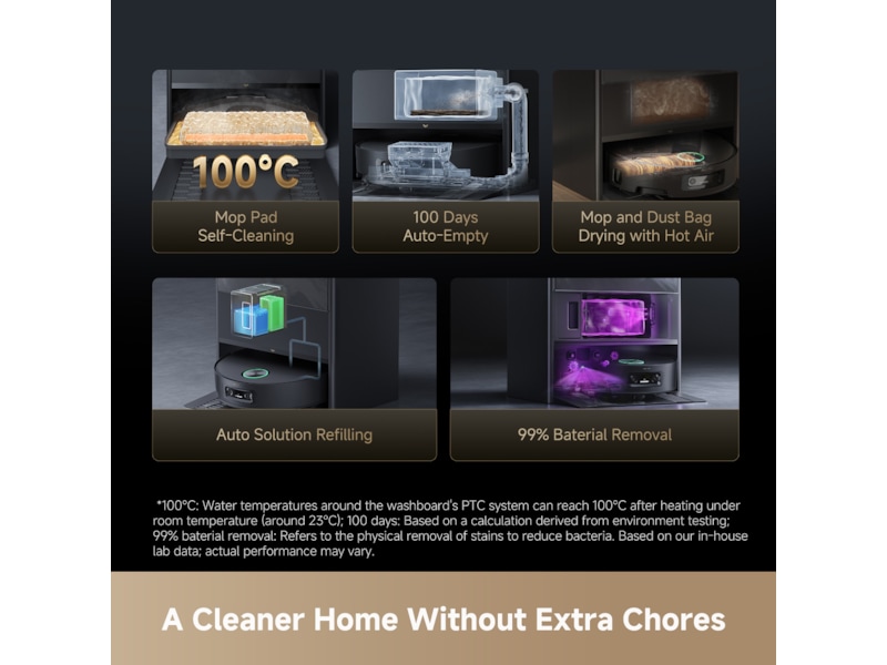 Dreame Aqua10 Ultra Track Complete Robotstøvsuger (sort) Robotstøvsugere