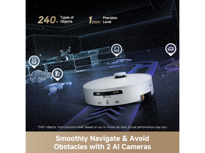 Dreame Aqua10 Ultra Track Complete Robotstøvsuger (hvit) Robotstøvsugere