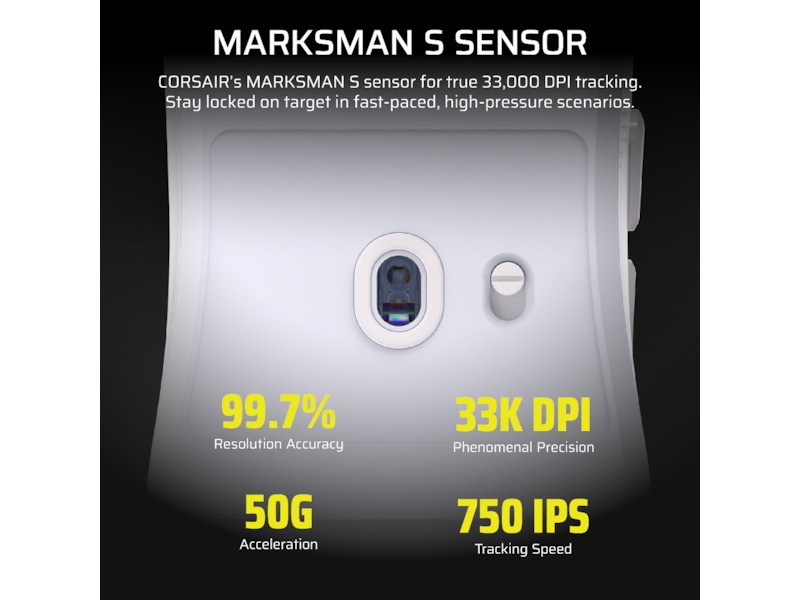 Corsair Sabre v2 Pro Ultralight Trådløs Gaming Mus (hvit) Gamingmus