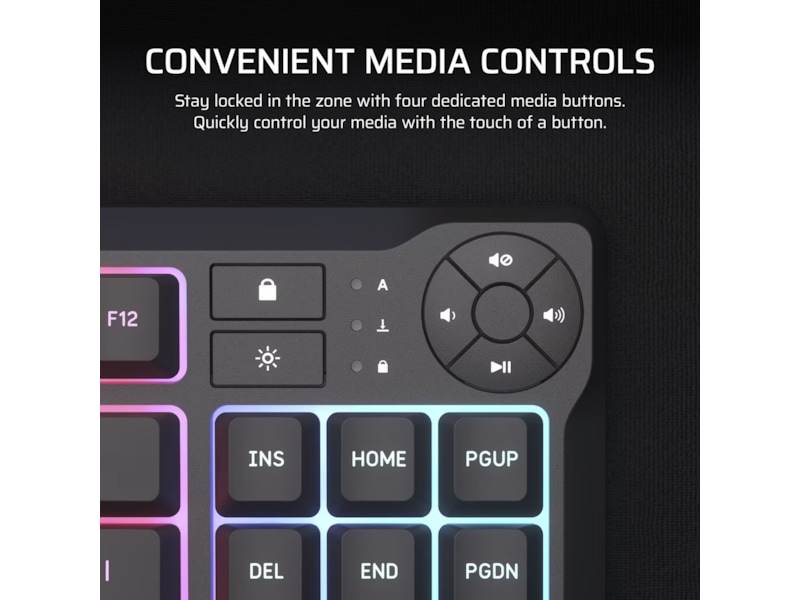 Corsair K55 CORE TKL RGB Gamingtastatur (sort) Gamingtastatur