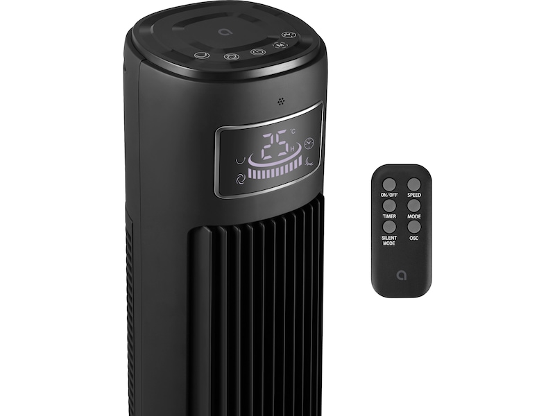 Andersson TRF-F3000 Tårnvifte med LED-display (sort) Vifter & vifteovn