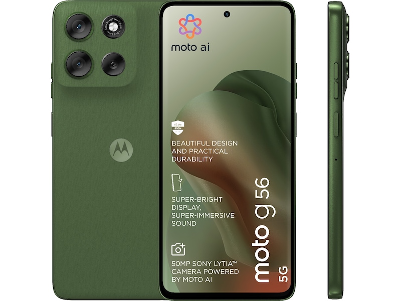 Motorola G56 256GB (dill) Mobiltelefoner