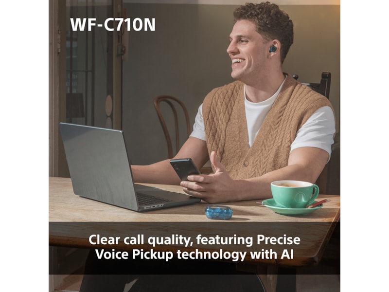 Sony WF-C710N Trådløse ørepropper, In-ear (blå) -B-Grade Demo headset
