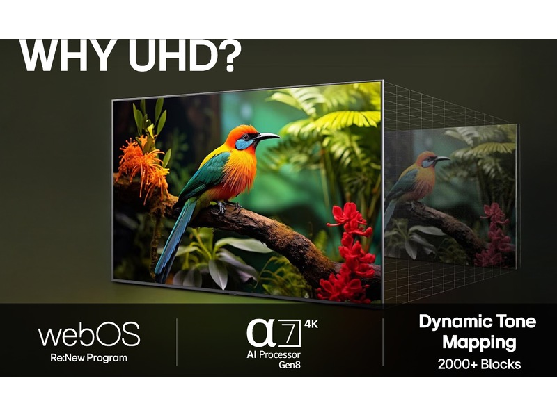 LG 86'' UA75 AI 4k Smart TV (2025) -B-Grade Demo TV/projektor