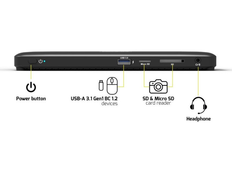 Port Design Office Docking Station Type C 3x4K -B-Grade Demo annet i PC & nettbrett