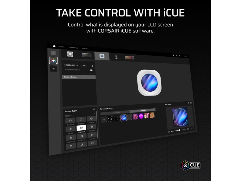Corsair Nautilus 360 RS LCD Kjøler (hvit) -B-Grade Demo annet i datautstyr