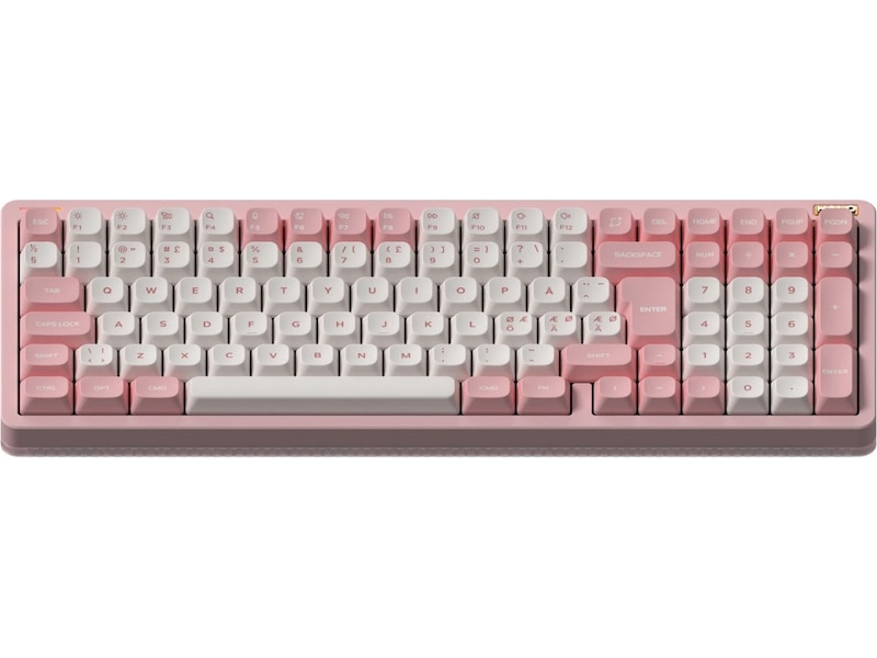 NuPhy Halo96 V2 trådløst gaming tastatur (Sakura Fizz/lemon) Gamingtastatur