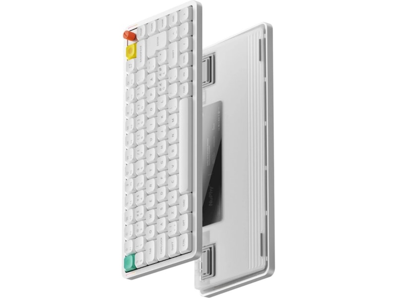 NuPhy Air75 V3 trådløst gaming tastatur (nova white / red nano) Gamingtastatur