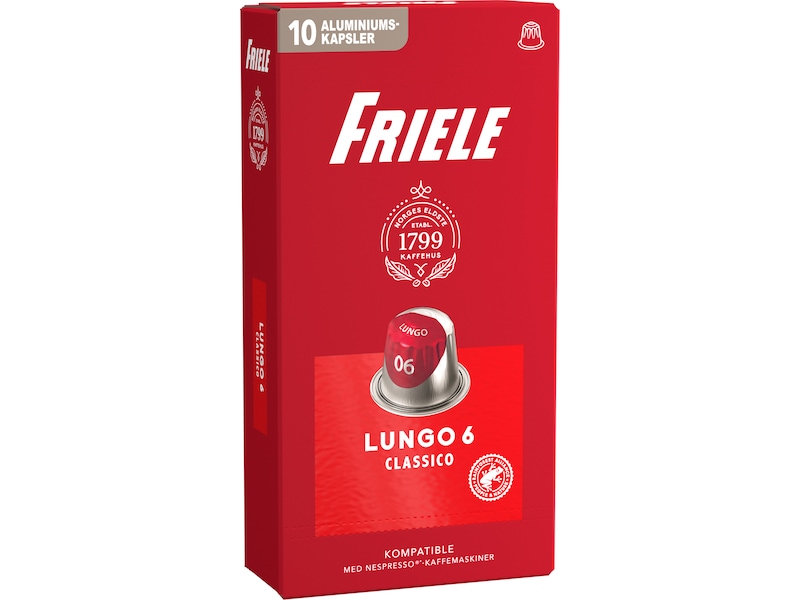 Friele Lungo Classico 6 10-pakk Kaffekapsler