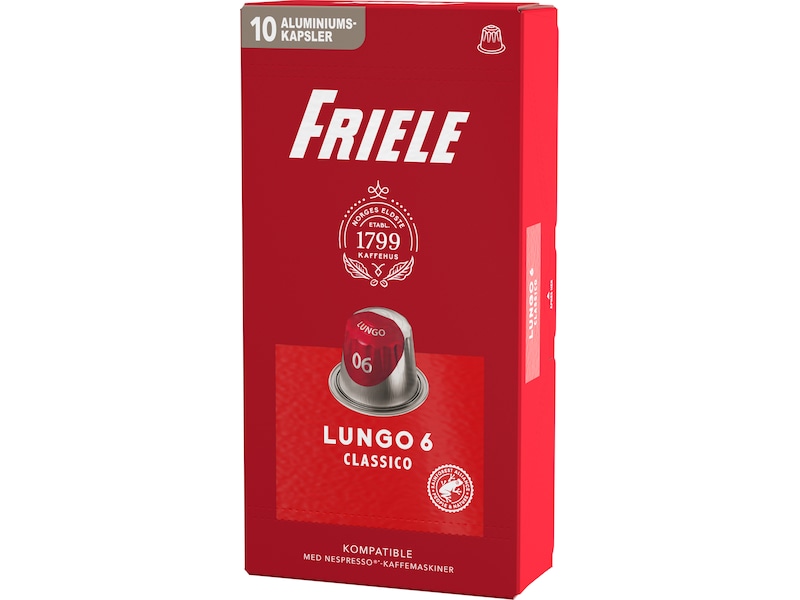 Friele Lungo Classico 6 10-pakk Kaffekapsler