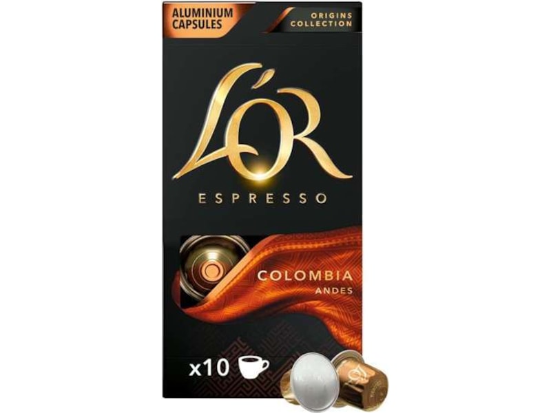L'OR Colombia Espresso 8, 10-pakning Kaffekapsler