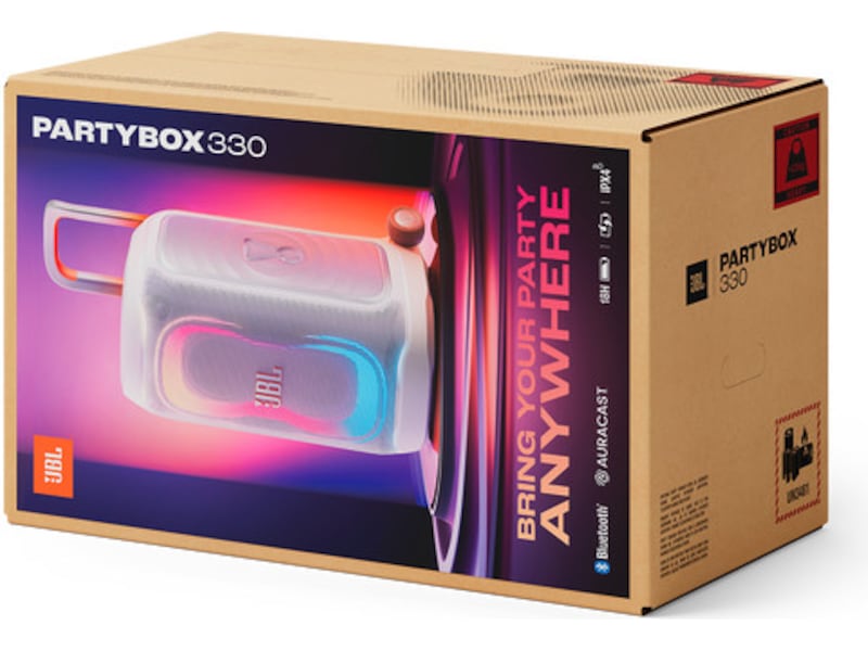 JBL PartyBox 330 (white) Trådløs / Bluetooth-høyttaler