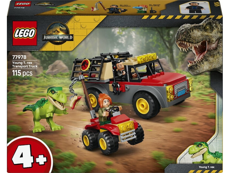 LEGO Jurassic World T. rex-unge og transportlastebil 77978 LEGO