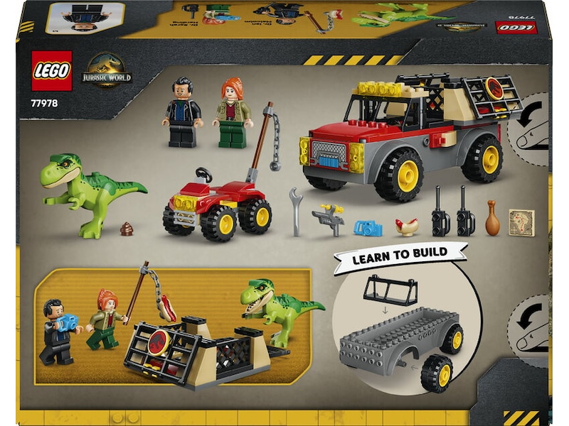 LEGO Jurassic World T. rex-unge og transportlastebil 77978 LEGO