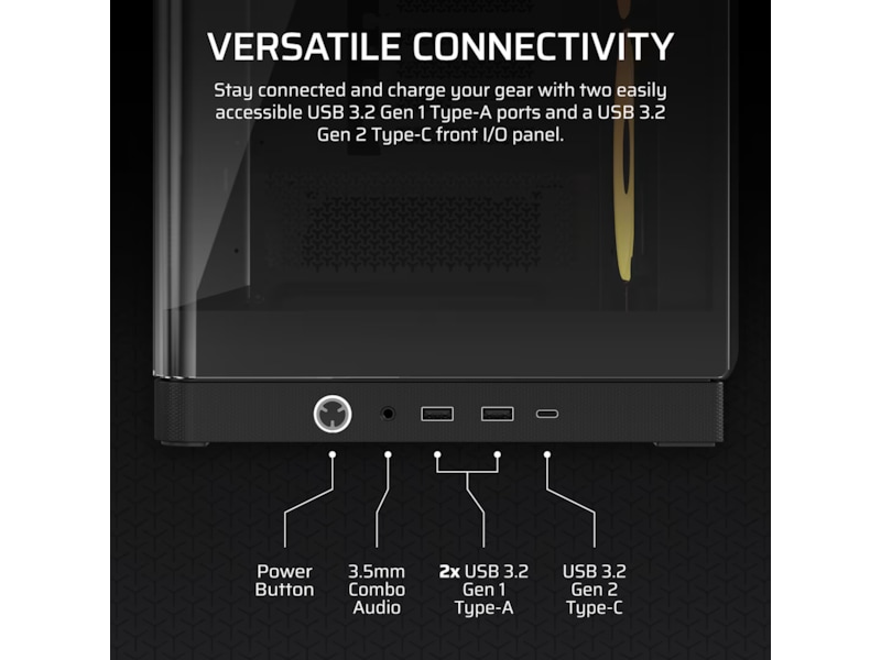 Corsair FRAME 4500X LX-R RGB Mid Tower (sort) -B-Grade Demo annet i datautstyr