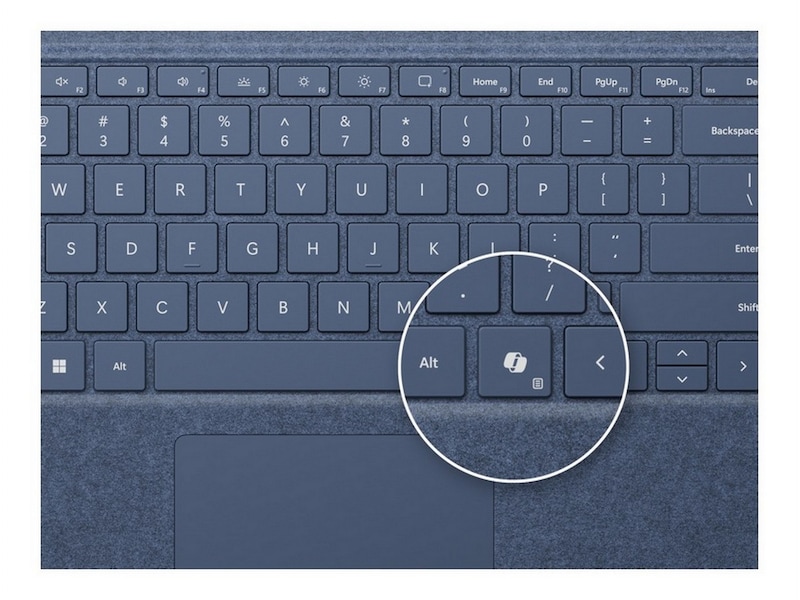 Microsoft Surface Pro Keyboard med oppbevaring til pen (platina) -B-Grade Demo annet i PC & nettbrett