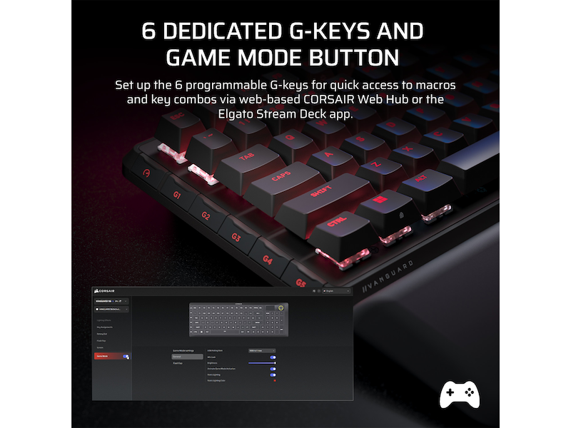CORSAIR VANGUARD 96 WIRELESS Gaming Tastatur Gamingtastatur