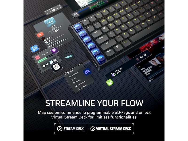 CORSAIR VANGUARD AIR 99 Trådløst Gamingtastatur Gamingtastatur