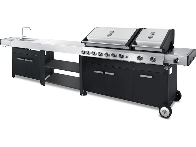 Austin and Barbeque Gassgrill 8+2 brennere Grill