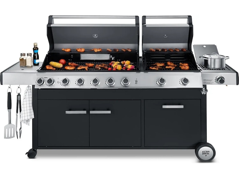 Austin and Barbeque Gassgrill 8+2 brennere Grill