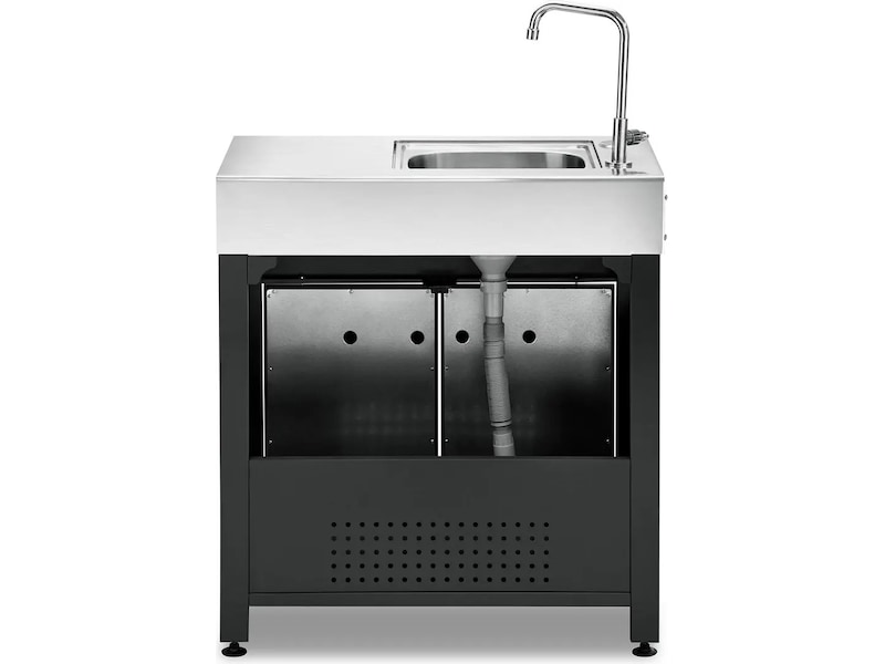 Austin and Barbeque Sidebord med Vask Vogner til utendørsgriller