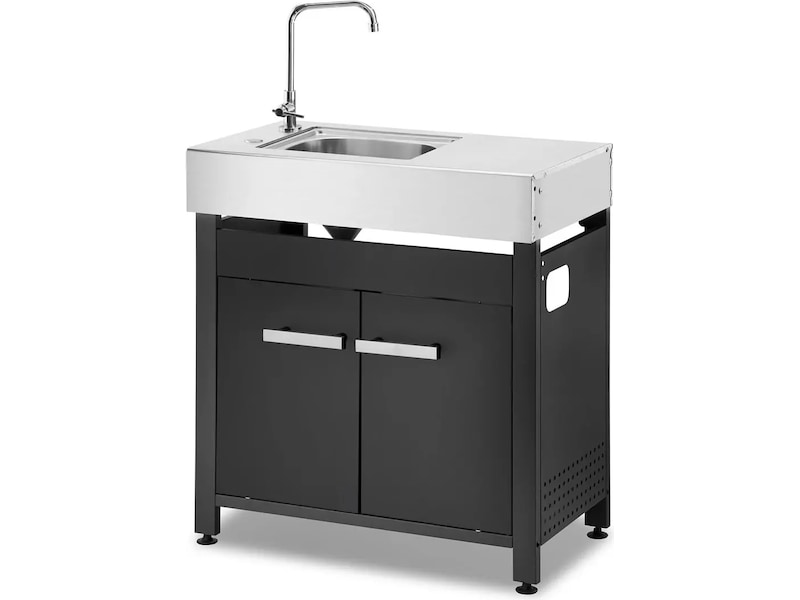 Austin and Barbeque Sidebord med Vask Vogner til utendørsgriller