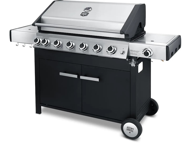 Austin and Barbeque Gassgrill 6+2 brennere Grill