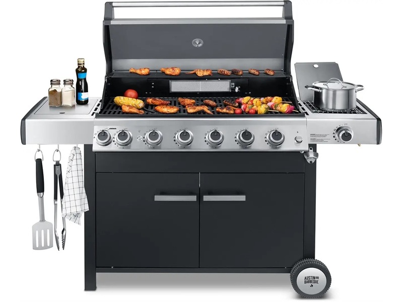 Austin and Barbeque Gassgrill 6+2 brennere Grill