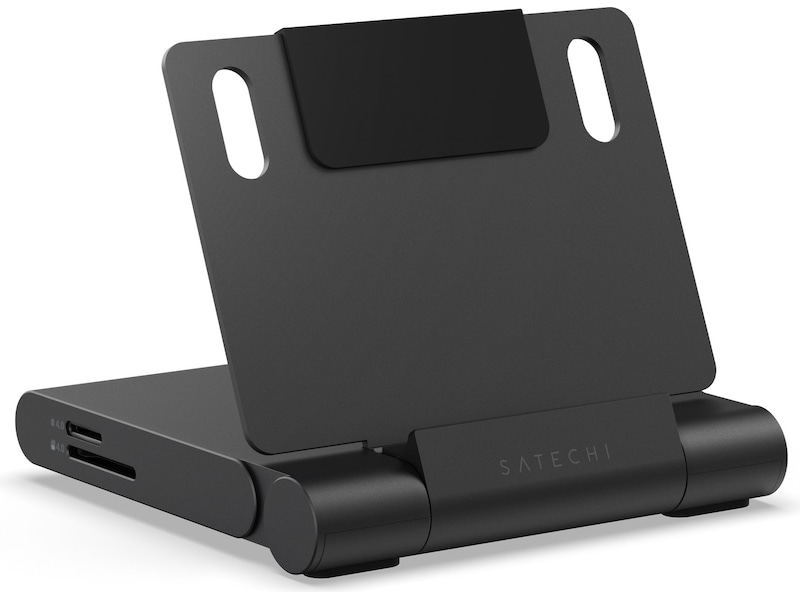 Satechi OnTheGo Foldable Stand Hub (Space Black) Dockingstasjon & USB-HUB