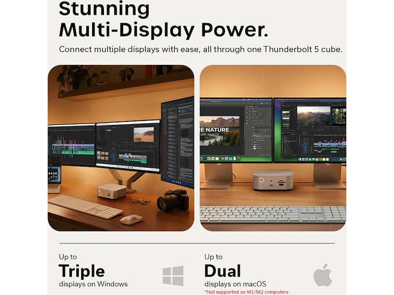 Satechi Thunderbolt 5 CubeDock™ med SSD-kabinett Dockingstasjon & USB-HUB