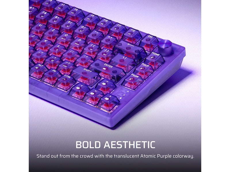 CORSAIR K65 PLUS WIRELESS Gaming Tastatur (Atomic Purple) Tastatur