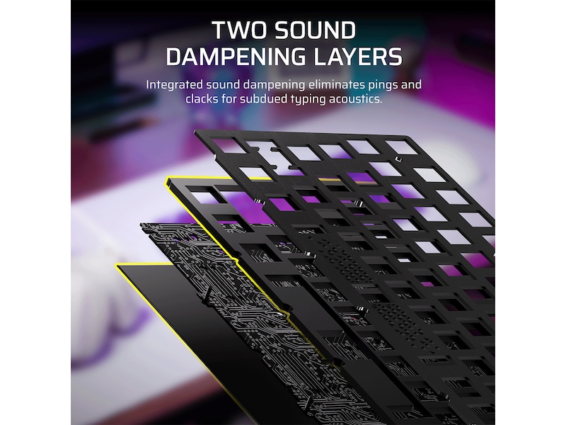 CORSAIR K65 PLUS WIRELESS Gaming Tastatur (Atomic Purple) Tastatur