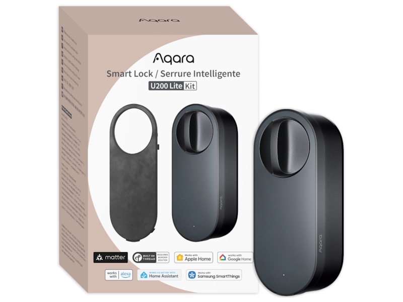 Aqara Smart Lock U200 Sett (sort) Elektronisk dørlås