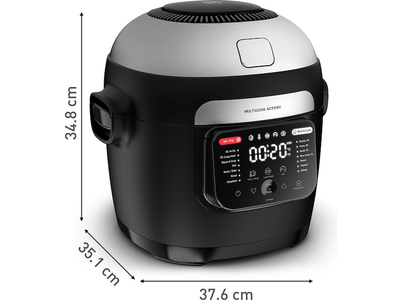 Tefal Actifry Multicooker 6L Frityrkoker (sort) Mat- & dampkokere