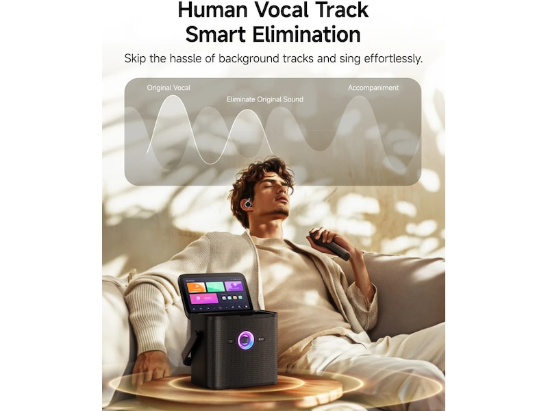 Nedis Ikarao Shell S3 Karaokehøyttaler 80W Trådløs / Bluetooth-høyttaler