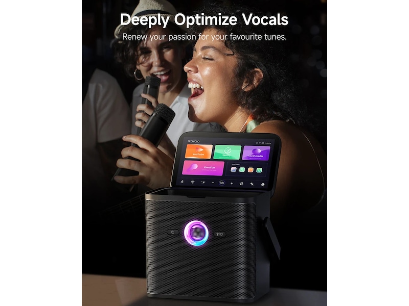 Nedis Ikarao Shell S3 Karaokehøyttaler 80W Trådløs / Bluetooth-høyttaler