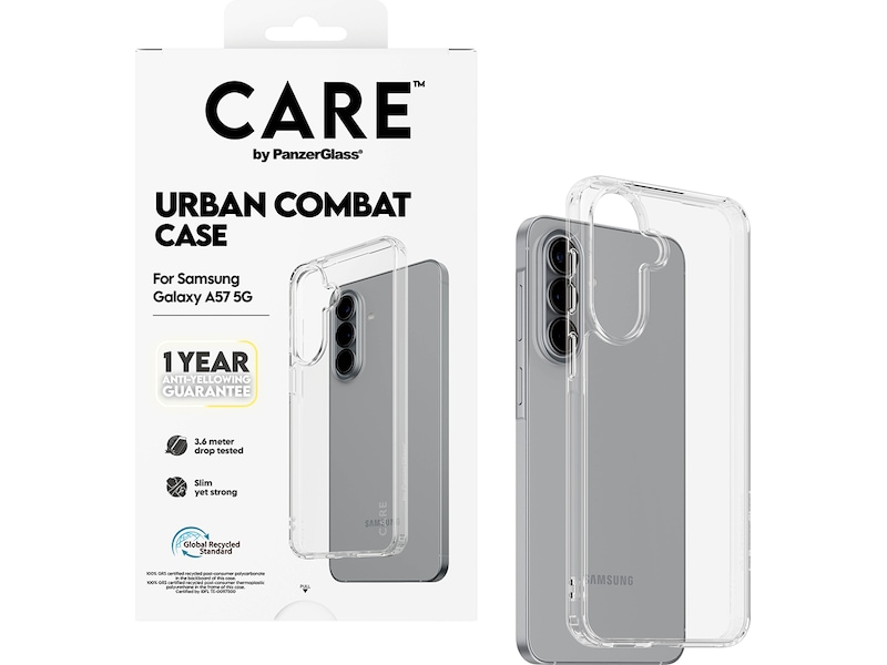 PanzerGlass CARE Galaxy A57 5G Urban Combat deksel (gjennomsiktig) Mobildeksel