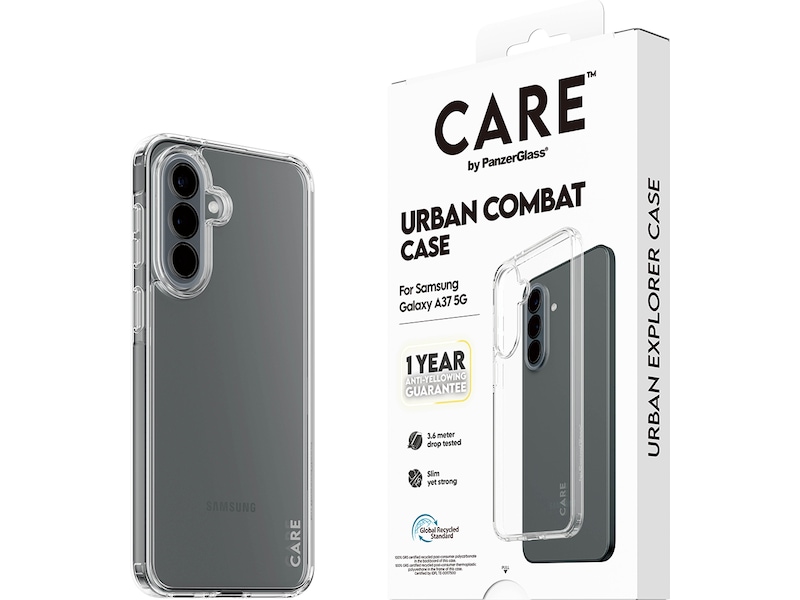 PanzerGlass CARE Galaxy A37 Urban Combat deksel (gjennomsiktig) Mobildeksel