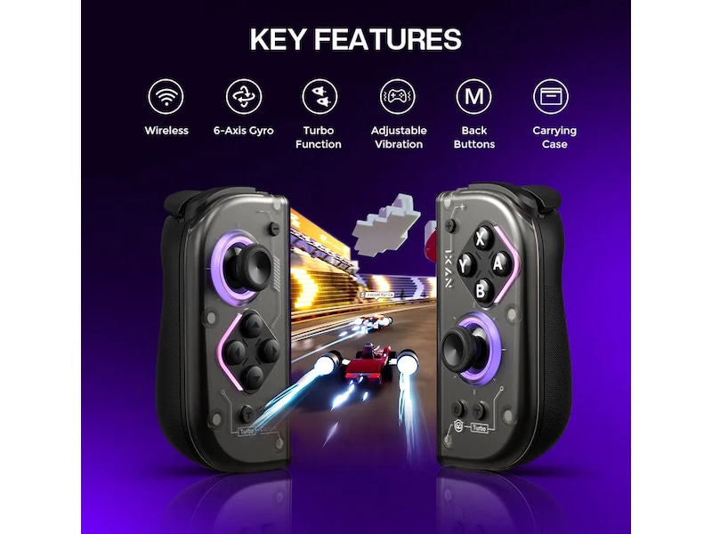 NYXI Hyperion 2 trådløs kontroller for Nintendo Switch Tilbehør til spillkonsoller