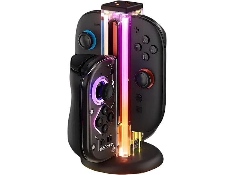 NYXI Zeus Nintendo Switch 1 & 2 ladestasjon Tilbehør til spillkonsoller