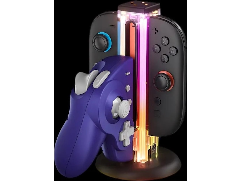 NYXI Zeus Nintendo Switch 1 & 2 ladestasjon Tilbehør til spillkonsoller