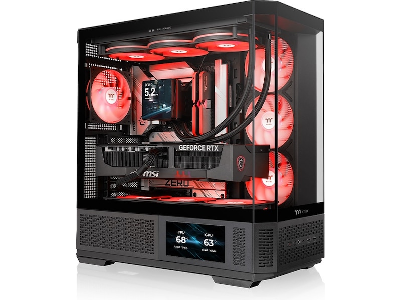 Thermaltake View 370 TG ARGB Mid Tower (sort) Midi tower