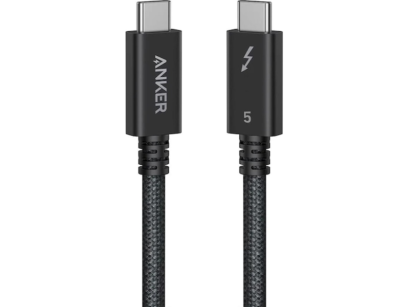 Anker Prime 240W USB-C til Thunderbolt 5 kabel 0,5m (sort) USB-kabler
