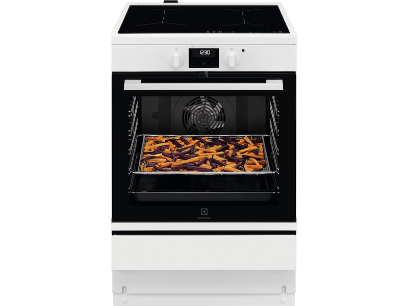 Electrolux 600 SteamBake Induksjon 60 cm Katalyse (hvit) Komfyr